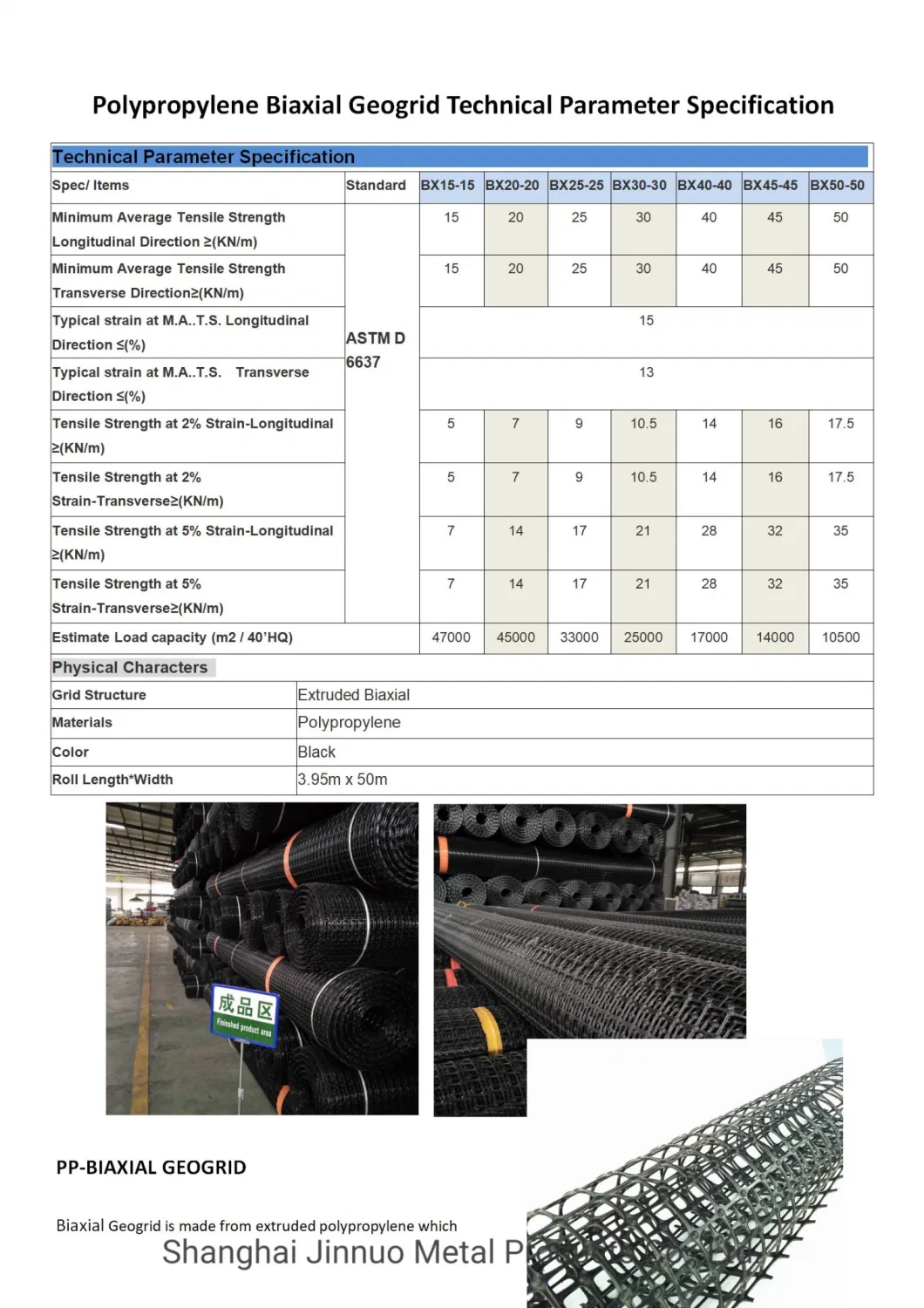 Biaxial Geogrid for Stabilized Gravel Surface Biaxial Geogrid for Subgrade for Reinforcement