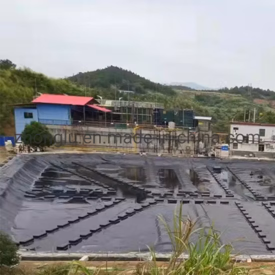 Melhores fabricantes de membrana impermeabilizante de material de forro de lago Forro de geomembrana HDPE para projeto de viveiro de peixes na Tailândia